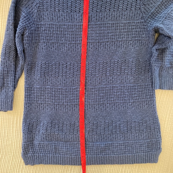 LL Bean 3/4 length sleeve, cotton sweater, size M - Picture 3 of 6